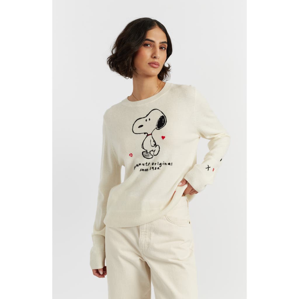 Chinti & Parker Wool Cashmere Peanuts Original Sweater In Neutral