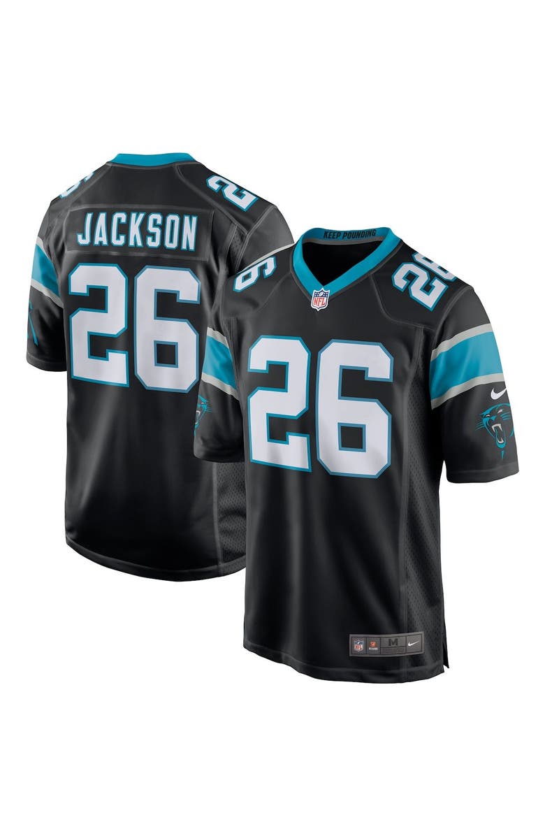 Nike Men's Nike Donte Jackson Black Carolina Panthers Game Jersey, Alternate, color,