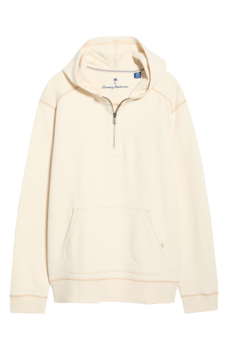 Tommy Bahama Cirrus Breeze Half Zip Hoodie, Main, color, Natural