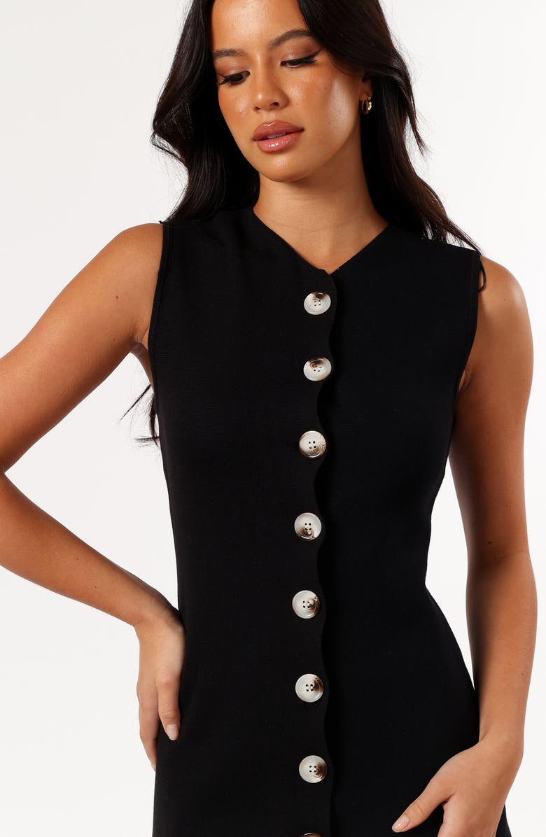 Petal & Pup Gwin Button-Up Minidress, Alternate, color, Black