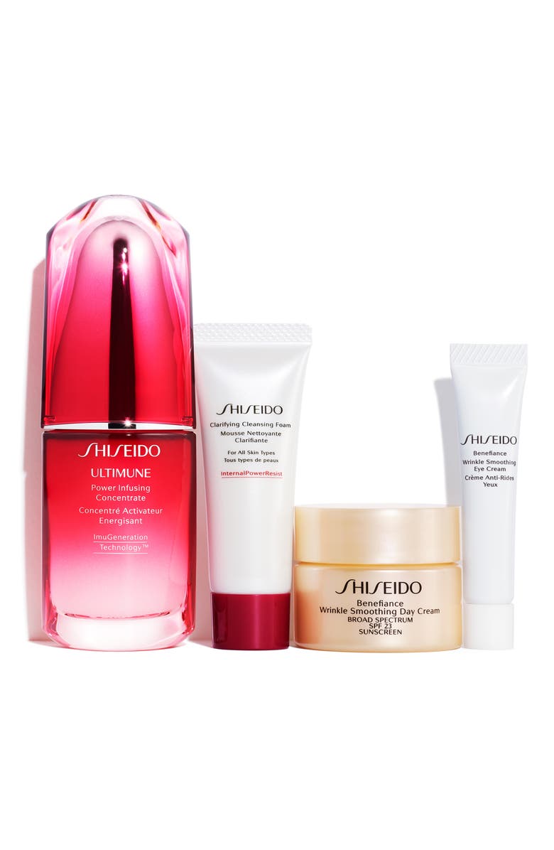 Shiseido Skin Strengthening & Wrinkle Smoothing Set, Main, color,