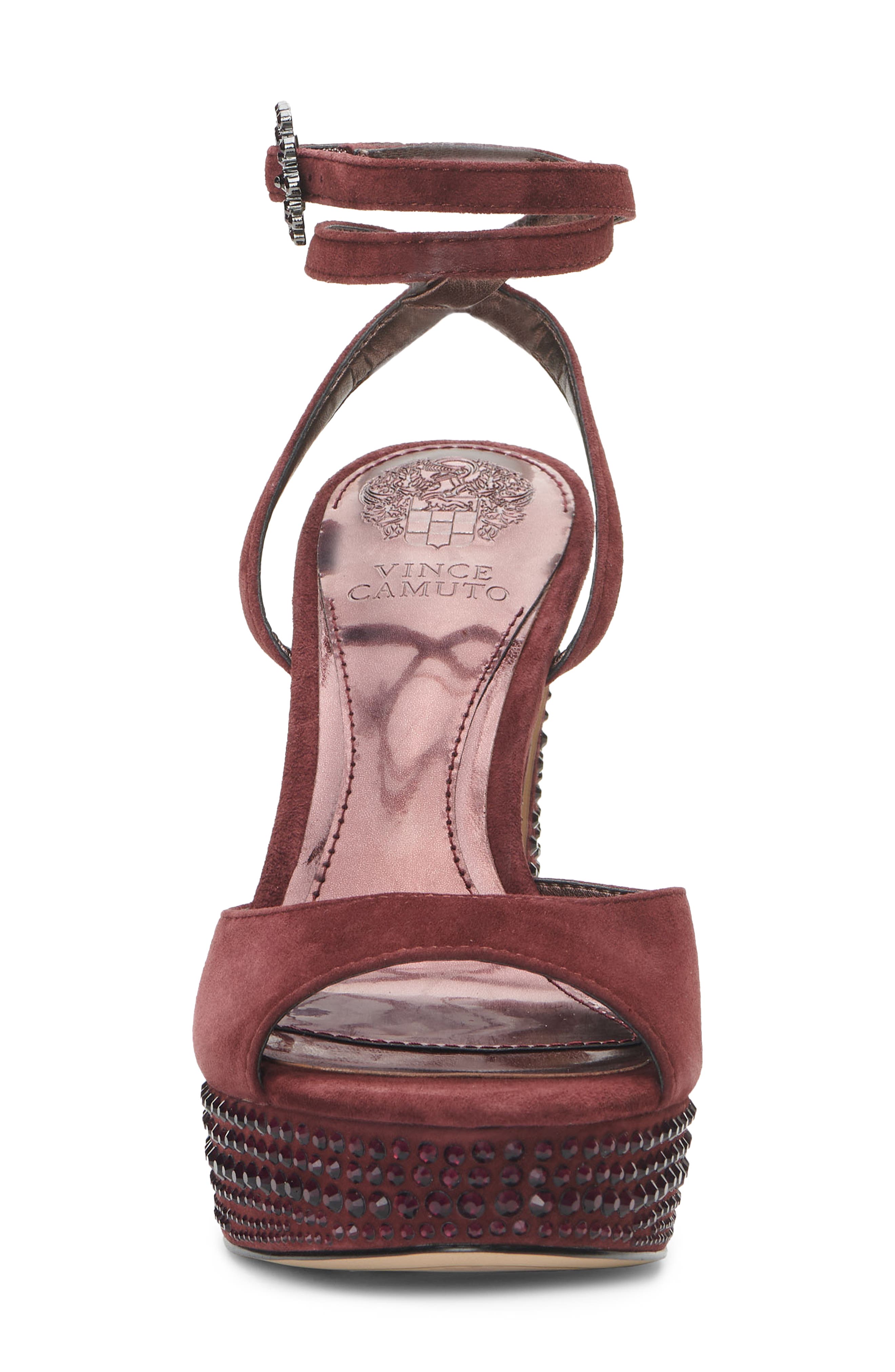 Vince Camuto Inna Platform Sandal, Alternate, color, Crimson