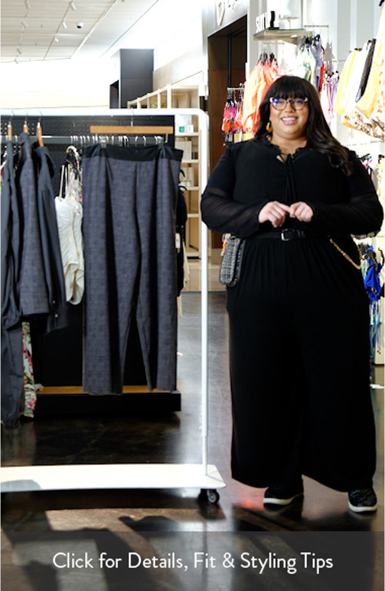 Denver High Waist Ankle Wide Leg Ponte Pants, sales video thumbnail