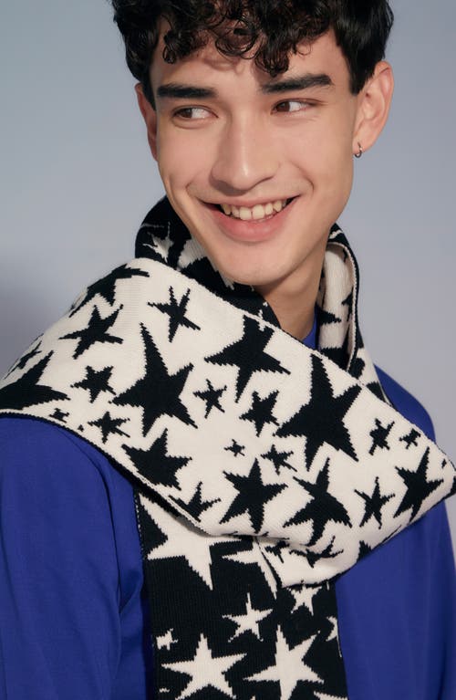 INGMARSON Stars Wool & Cashmere Scarf in Star Multi  product