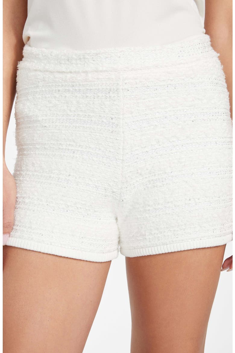 Clara Sweater Shorts, Alternate, color, WHITE