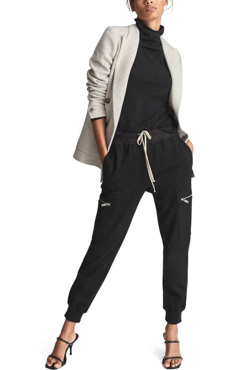 Reiss Pheobe Organic Cotton Blend Turtleneck Top, Alternate, color, 