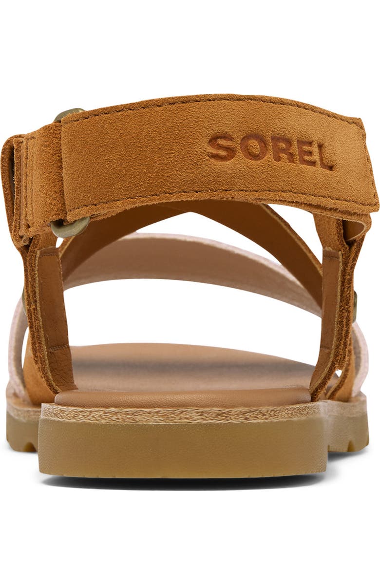 SOREL Ella III Crisscross Sandal, Alternate, color, Pearlescent/ Canyon Gold