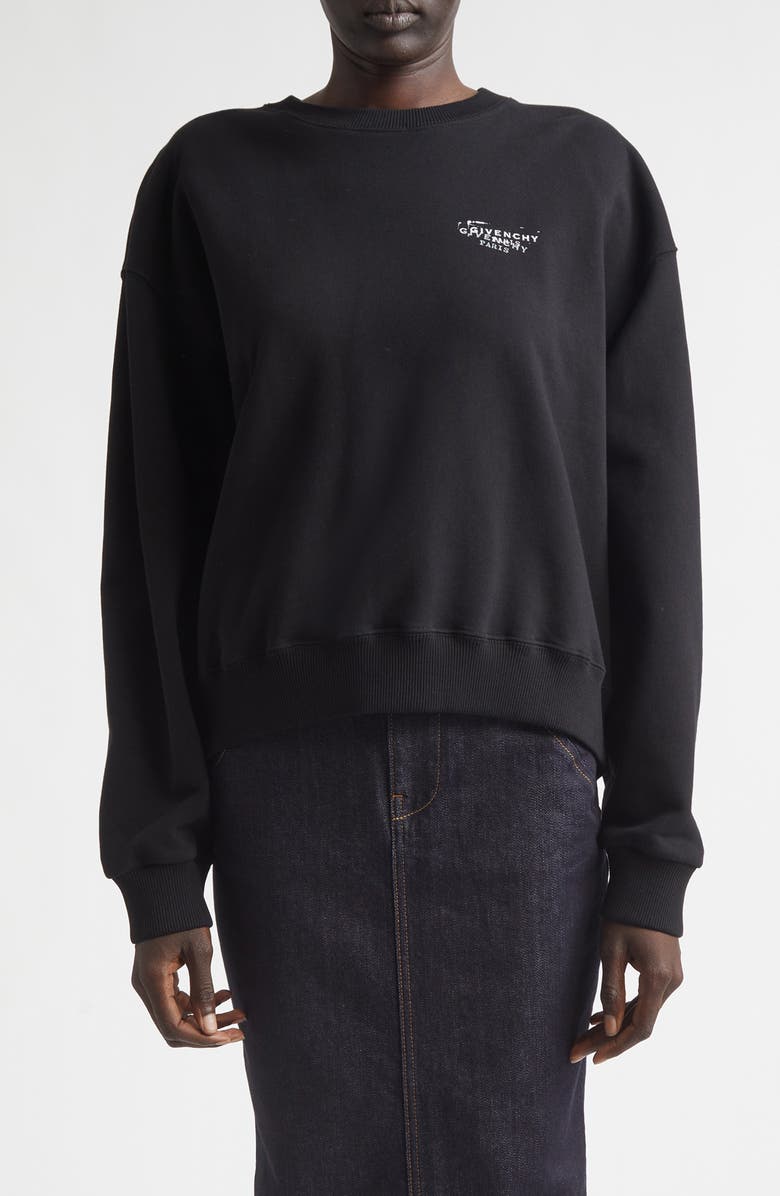 Givenchy Stamp Logo Graphic Sweatshirt, Main, color,