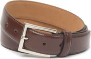Cole Haan Feather Edge Leather Strap Belt