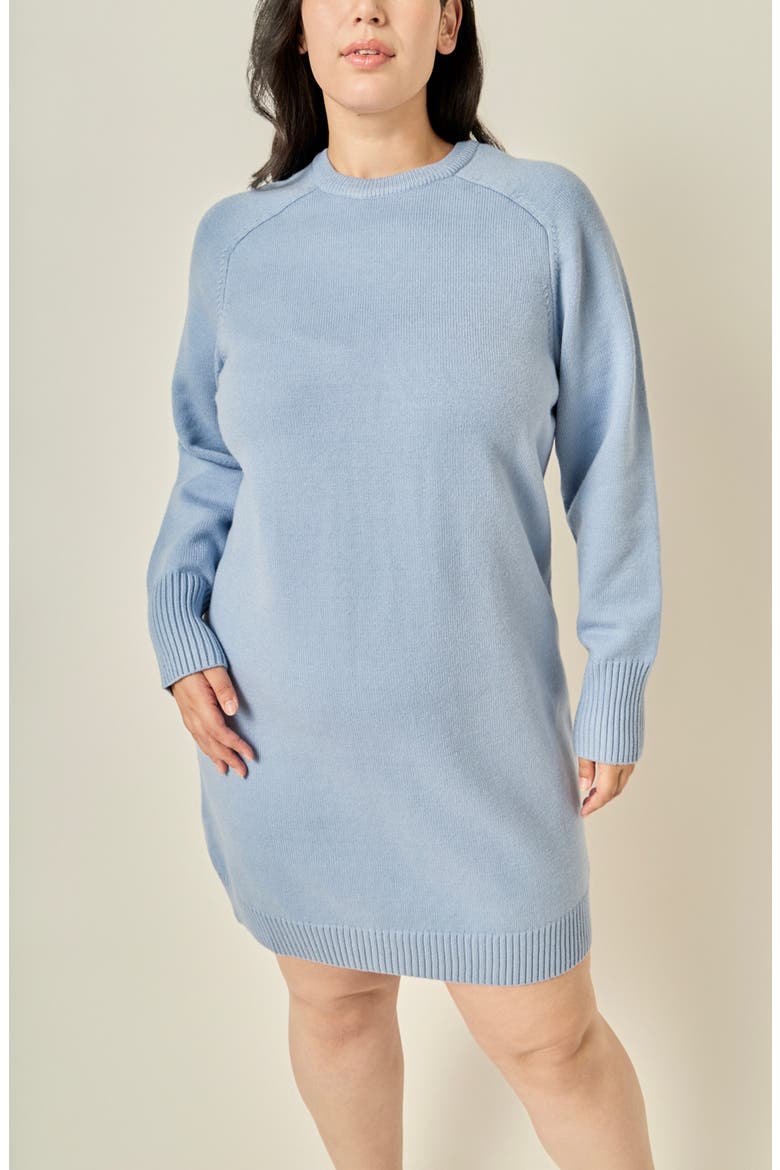Knit Minidress, Alternate, color, SLATE BLUE