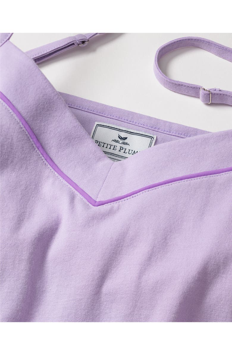 Petite Plume Sylvie Luxe Pima Cotton Short Pajamas, Alternate, color, Purple