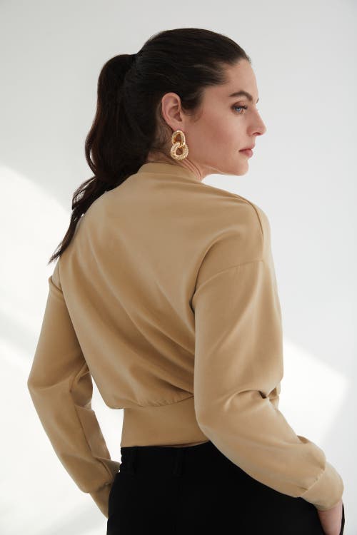 Kada The Cupro Power Pullover Sweatshirt In Brown