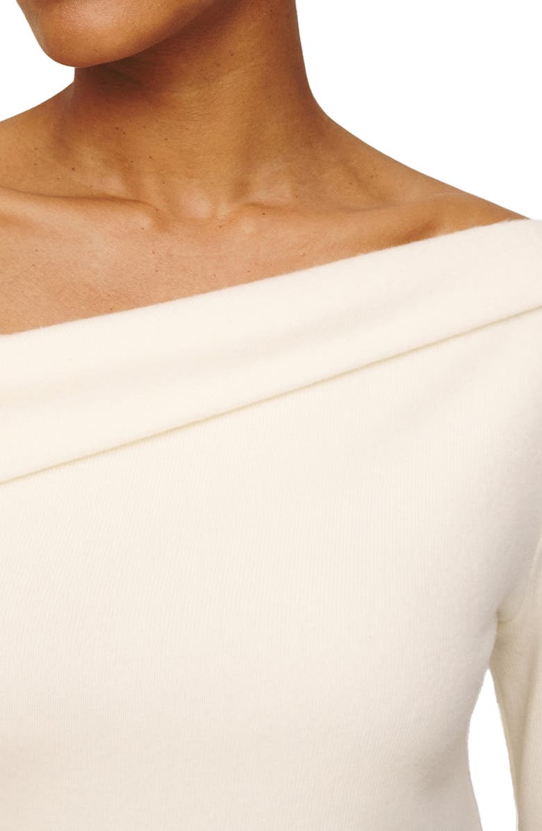 Reformation Elio One-Shoulder Top, Alternate, color, Fior Di Latte