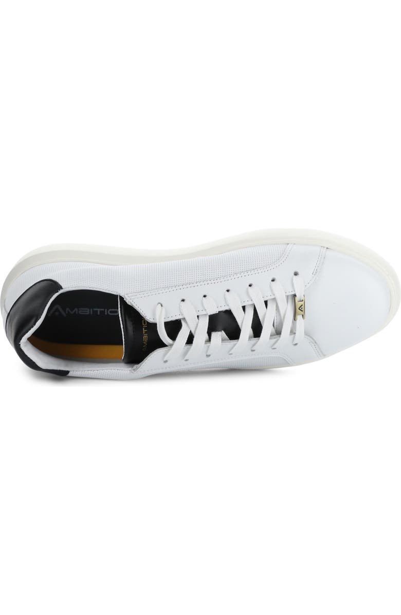 Ambitious 10634A Low Top Sneaker, Alternate, color, White/ Black Leather