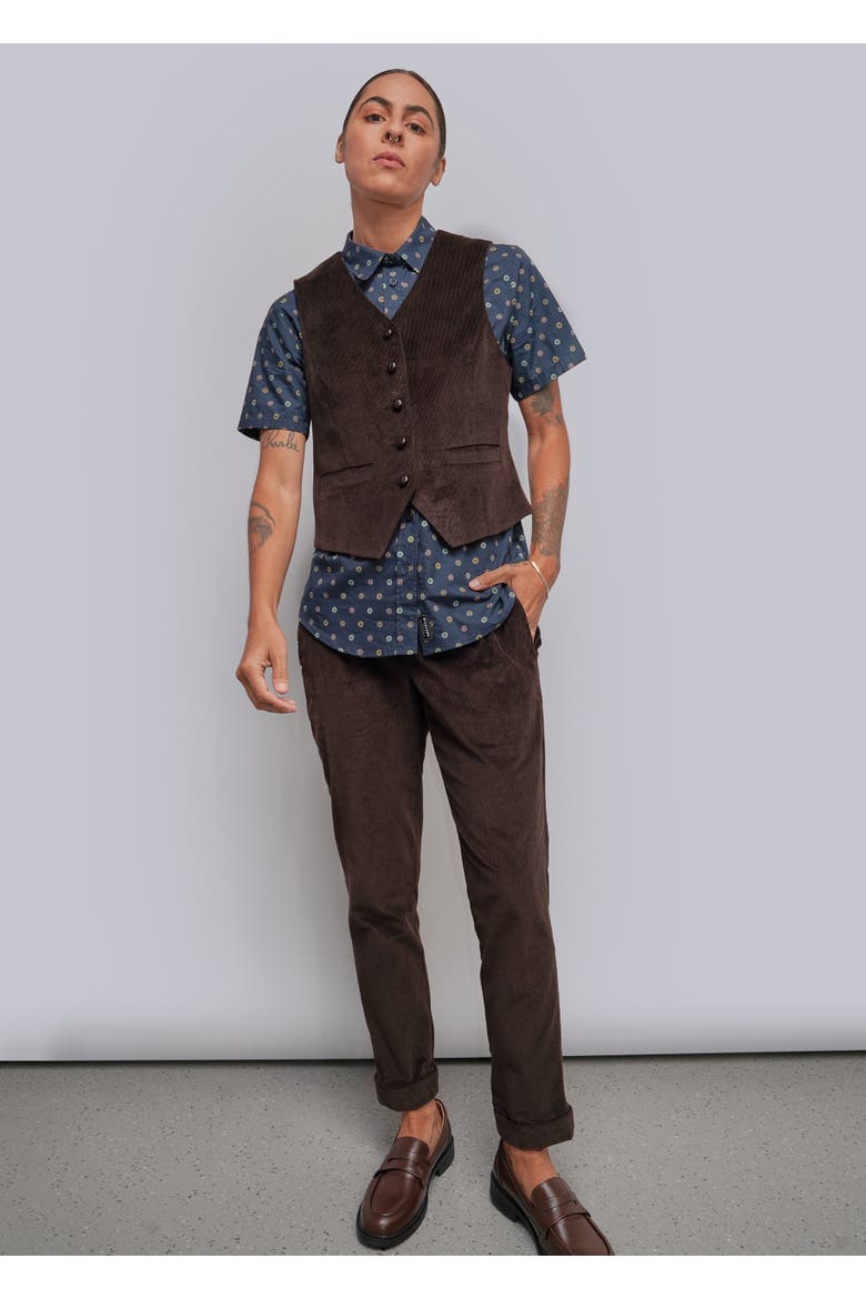 The Essential Corduroy Vest, Main, color, MOCHA