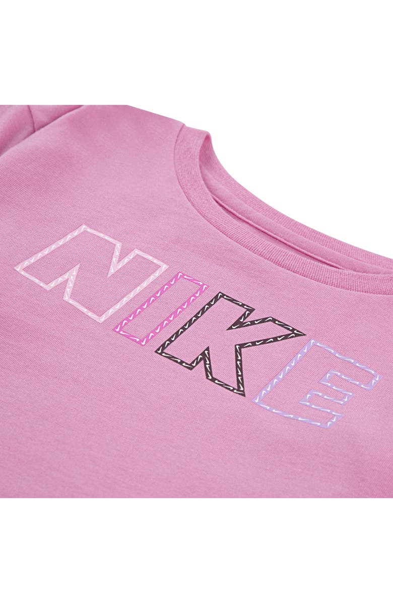 Nike Crewneck T-Shirt & Leggings Set, Alternate, color, Black