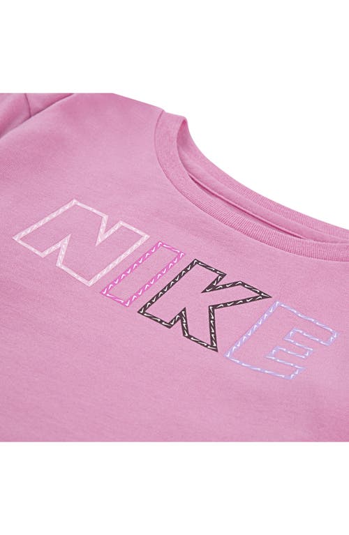 Nike Kids' Femme Pop Pullover Sweater & Flare Pants Set In Pink