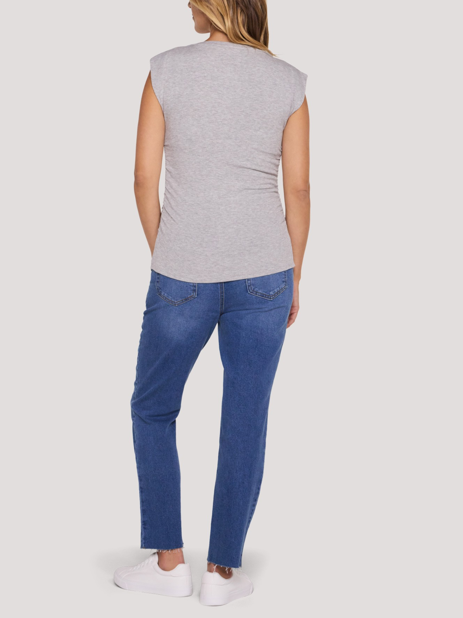Ruched Henley Muscle Tee - image 2