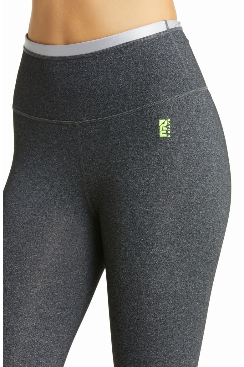 Reaction High Waist 7/8 Leggings, Alternate, color, CHARCOAL