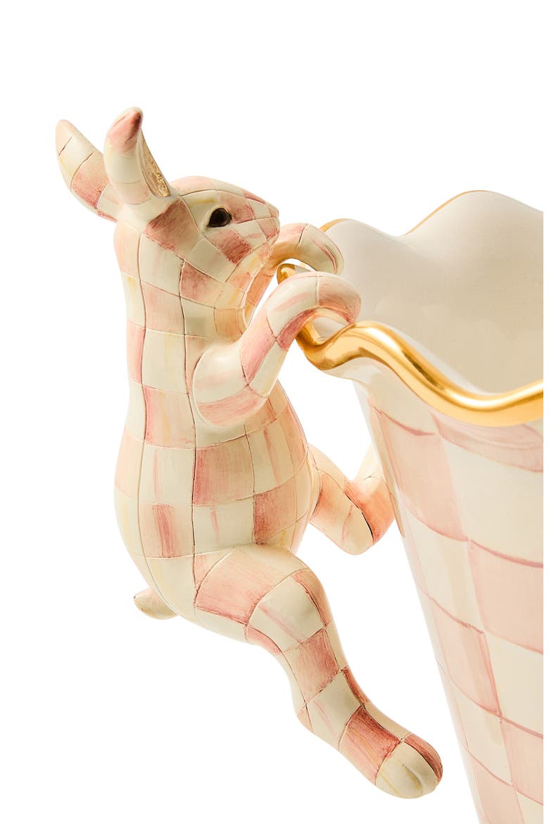 Rosy Check Funny Bunny Pot Climber, Alternate, color, PINK