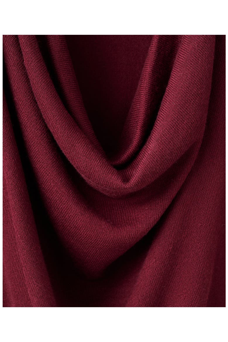 Cowl Neck Sweater, Alternate, color, WINE