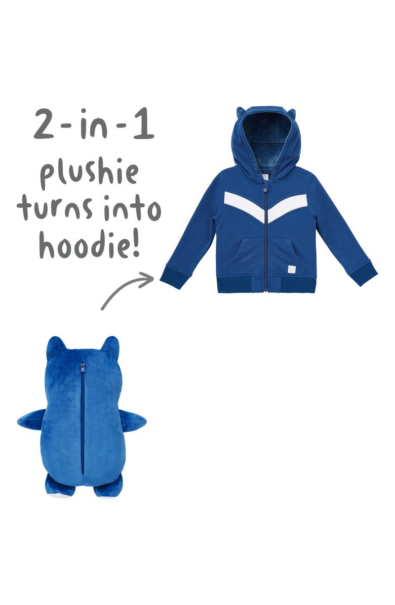 Cubcoats Kids' Rekka 2-in-1 Stuffed Animal Hoodie, Alternate, color,