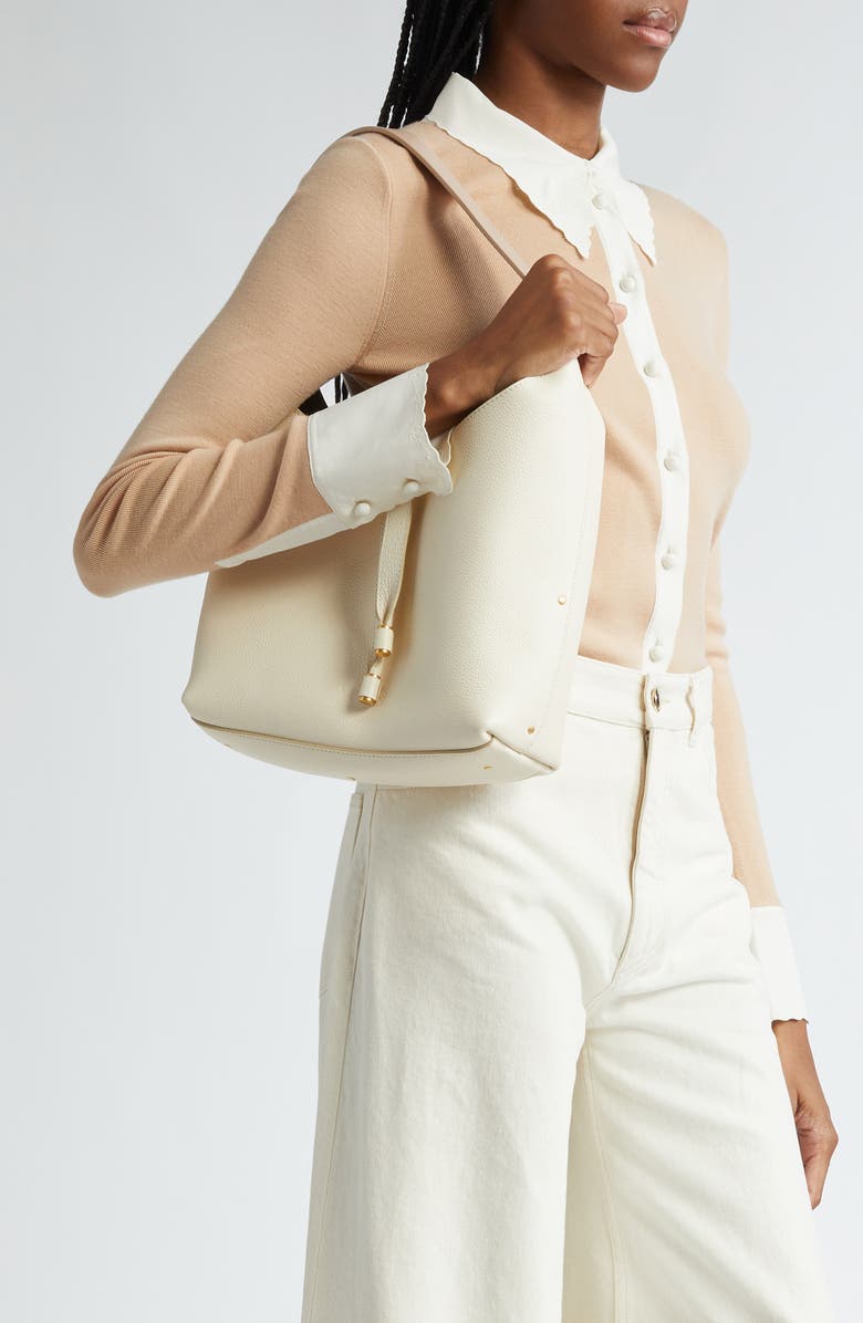 Chloé Small Marcie Leather Hobo Bag, Alternate, color,