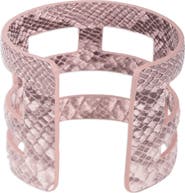 SAACHI Snake Print Cutout Cuff