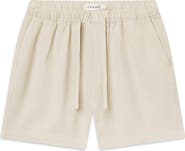 FRAME Cotton Canvas Drawstring Shorts