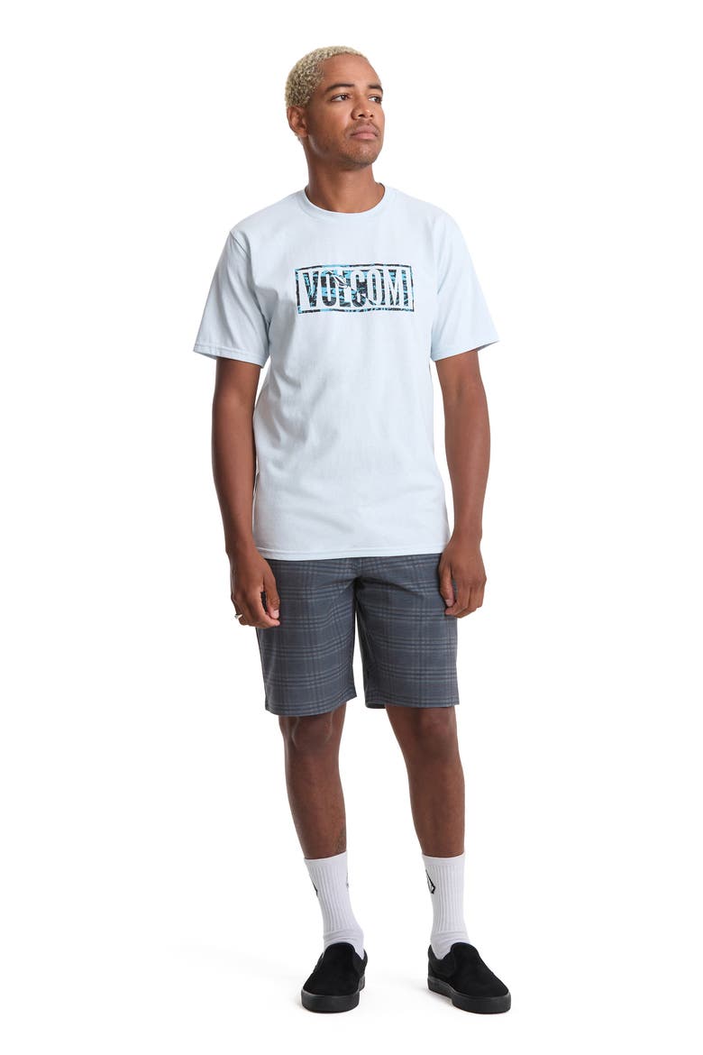 Chaotic Cotton Graphic T-Shirt, Alternate, color, LIGHT BLUE