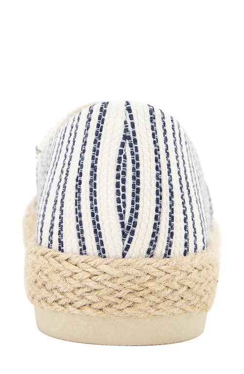 Esprit Naveen Espadrille Sneaker In Navy Stripe