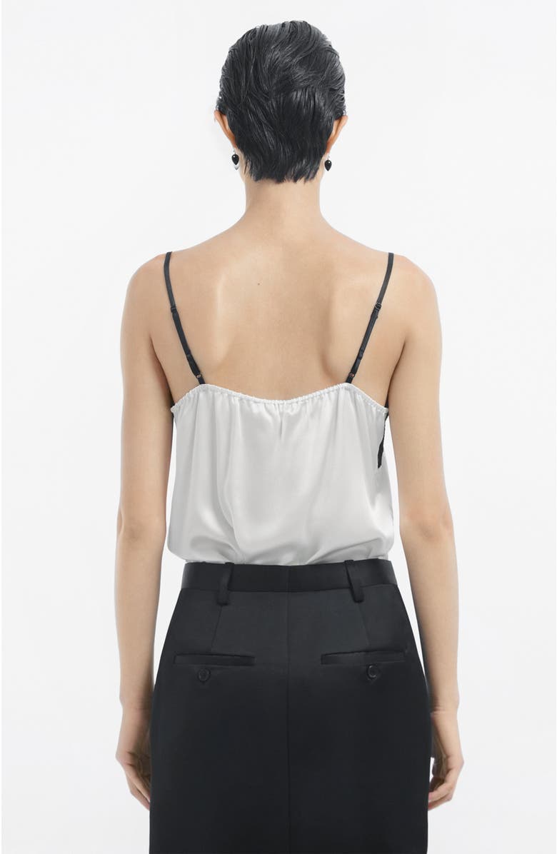 CO Lace Camisole in Silk, Alternate, color, Ivory