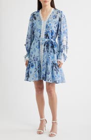 KOBI HALPERIN Beli Tie Waist Long Sleeve Dress