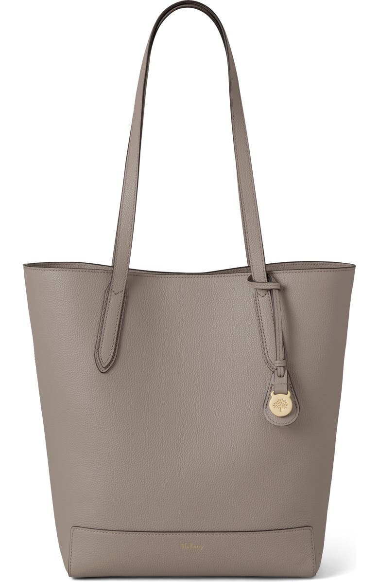 Mulberry North/South Leather Shopper Tote, Main, color, Cashmere Taupe