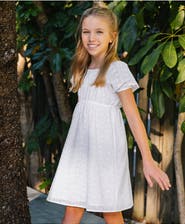 Lands' End Girls Short Sleeve Bow Dress