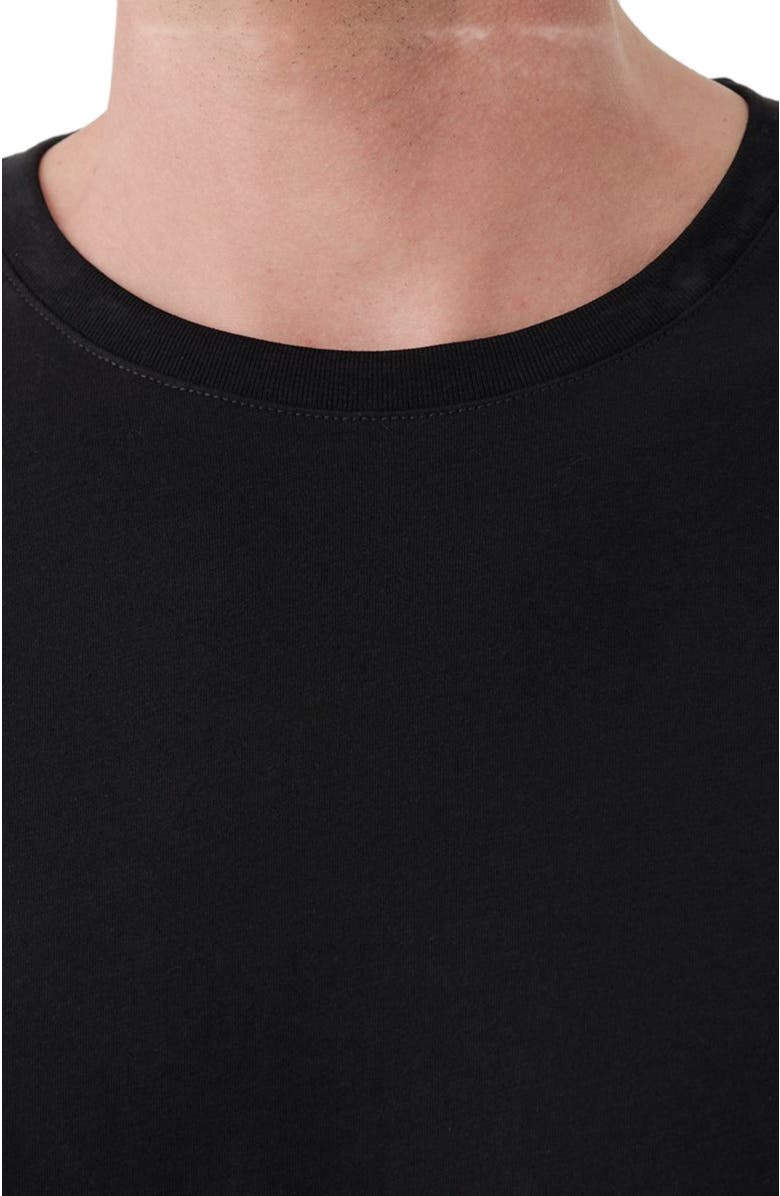 Pact Organic Softspun Crew Neck Tee, Alternate, color, Black