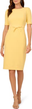 Adrianna Papell Bow Front Sheath Dress