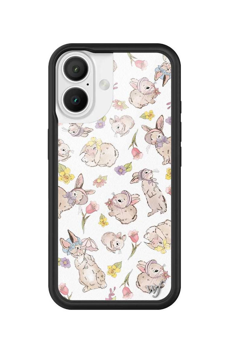 Bunnies in Bonnets iPhone Case, Alternate, color, White