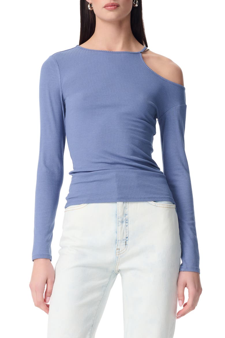 Charlie Cold Shoulder Cutout Long Sleeve Top, Main, color, WILD WIND