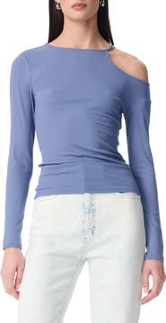 Robert Rodriguez Charlie Cold Shoulder Cutout Long Sleeve Top