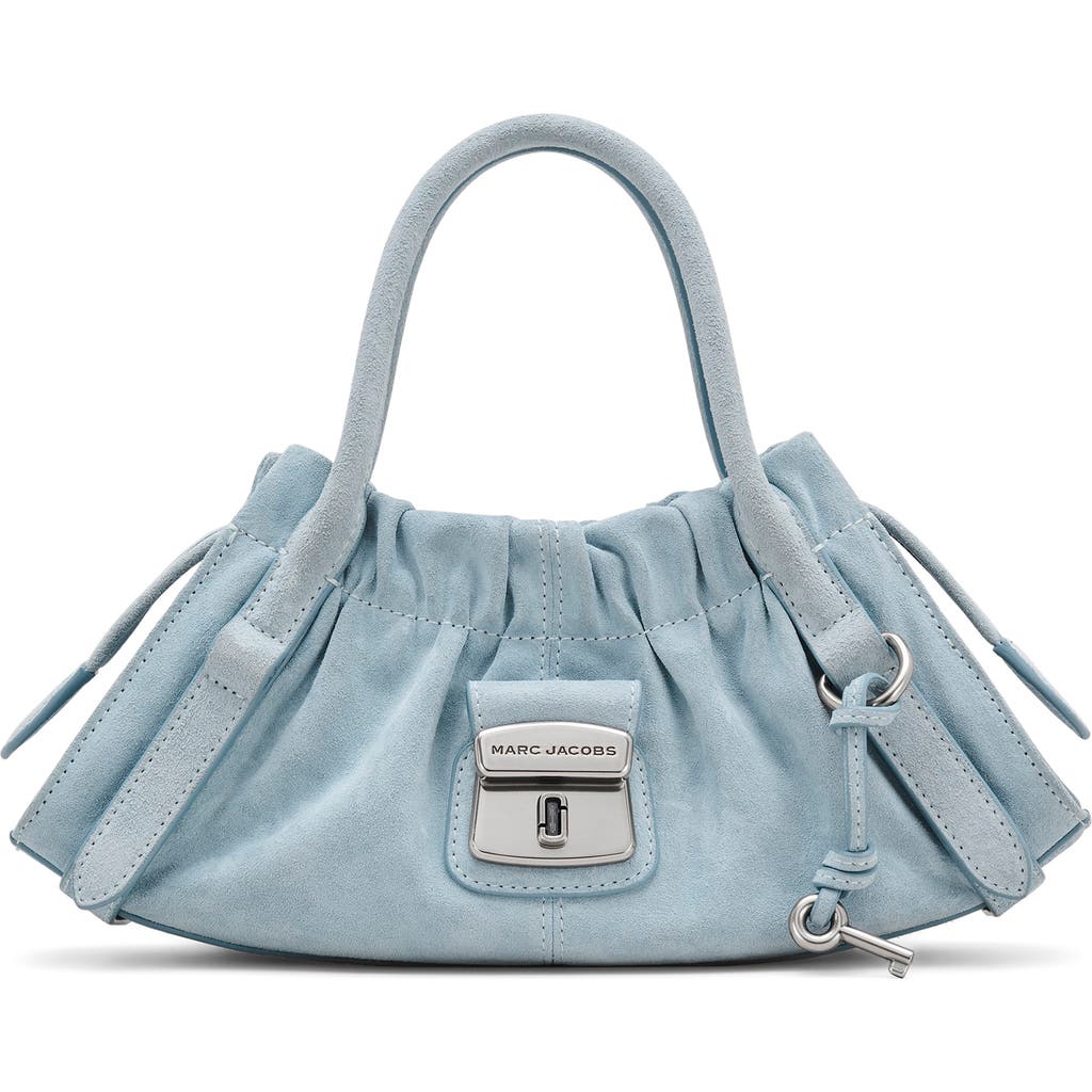 Marc Jacobs The Small Suede Satchel In Blue