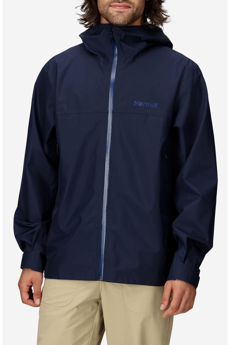 Minimalist Pertex® Waterproof Hooded Jacket, Main, color, ARCTIC NAVY