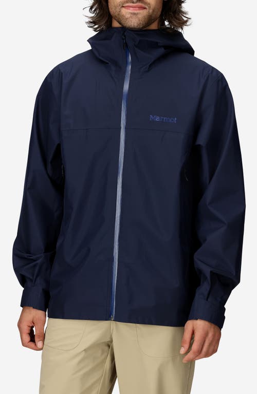 Marmot Minimalist Pertex® Waterproof Hooded Jacket In Arctic Navy