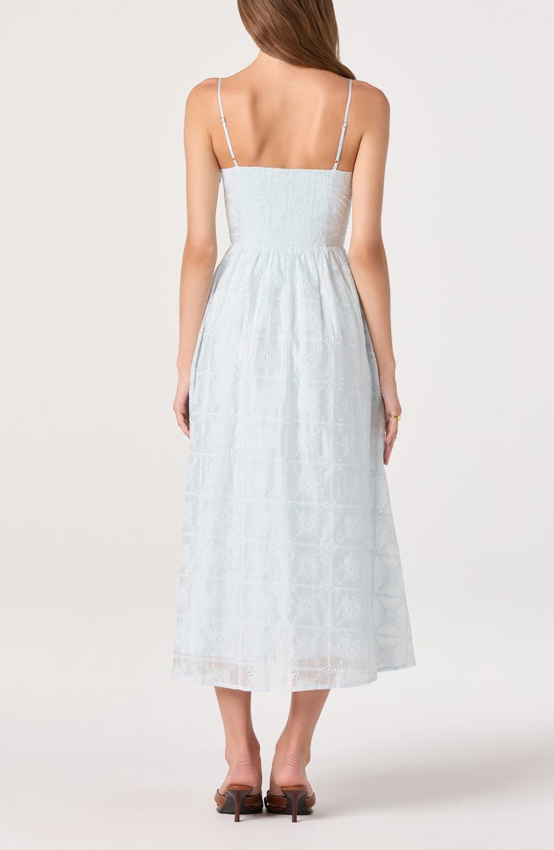 ASTR the Label Aubrey Embroidered Sleeveless Maxi Dress, Alternate, color, Powder Blue