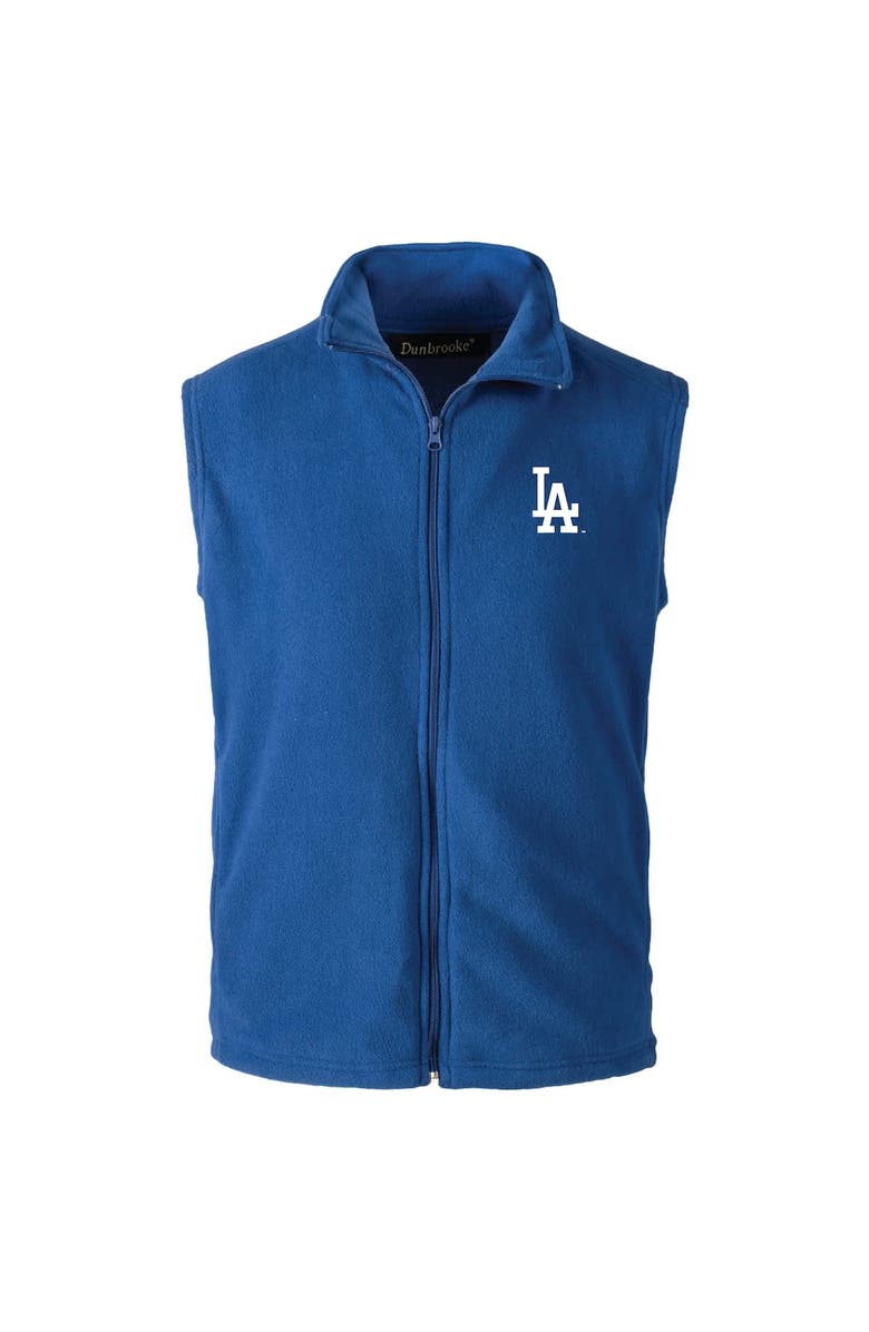 DUNBROOKE Men's Dunbrooke  Royal Los Angeles Dodgers Houston Full-Zip Vest, Alternate, color, 