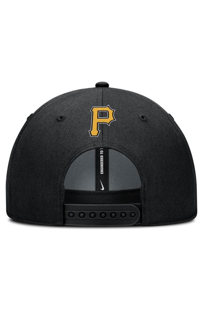 Nike Men's Nike Black Pittsburgh Pirates Rise Gaberdine Adjustable Hat, Alternate, color, Black