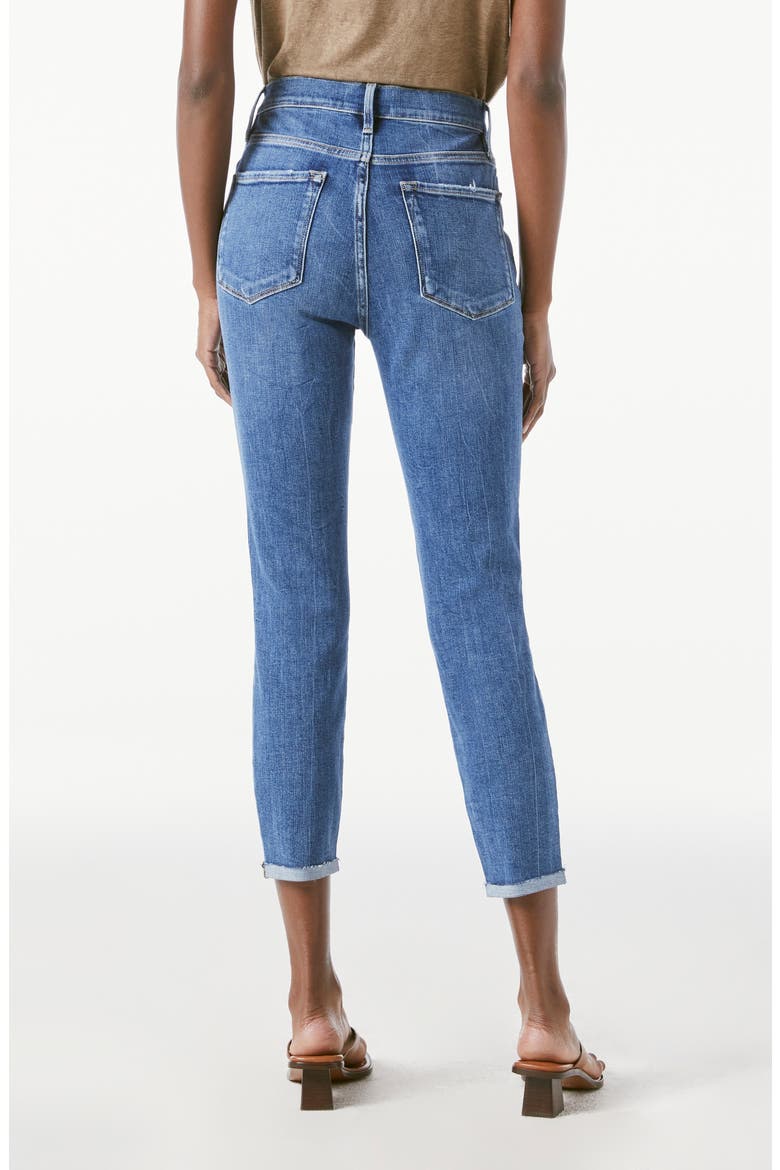 Ali High Waist Cuffed Cigarette Jeans, Alternate, color, VAN NESS