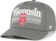 '47 Men's '47 Gray Wisconsin Badgers Script Fade Hitch Adjustable Hat