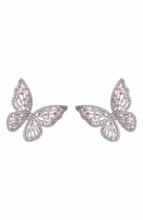 EYE CANDY LOS ANGELES CZ Butterfly Earrings