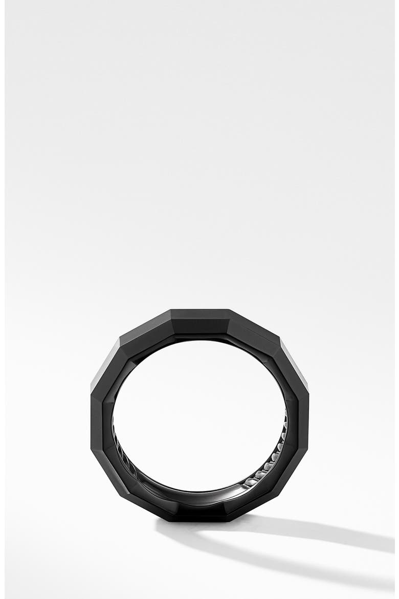 Faceted Band Ring in Titanium, Alternate, color, BLACK TITANIUM